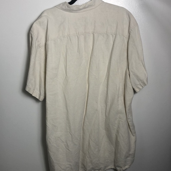 Men’s Linen Cotton Shirt Button Up - Picture 4 of 4